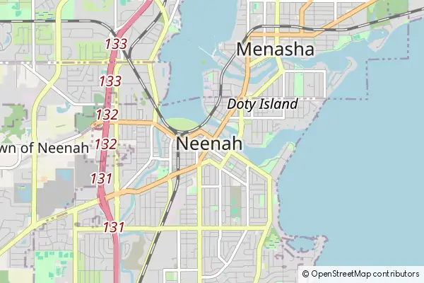 Mapa Neenah