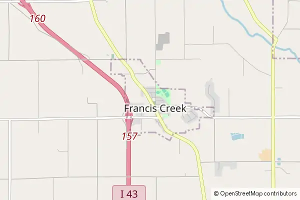 Mapa Francis Creek