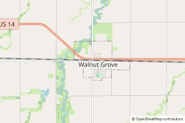 Mapa Walnut Grove