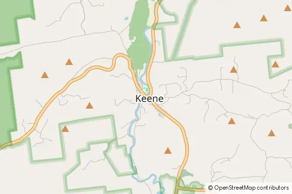 Mapa Keene