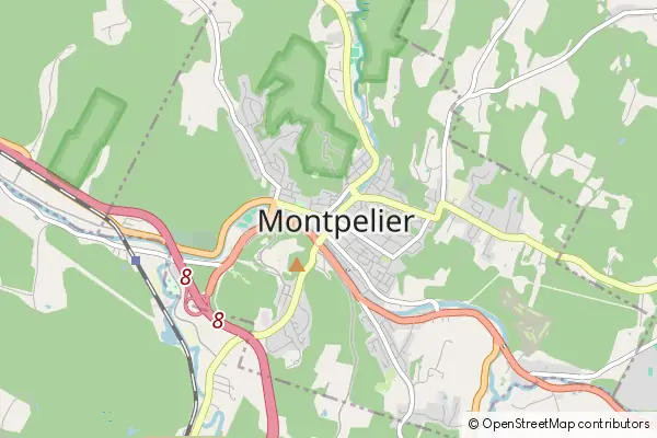 Mapa Montpelier