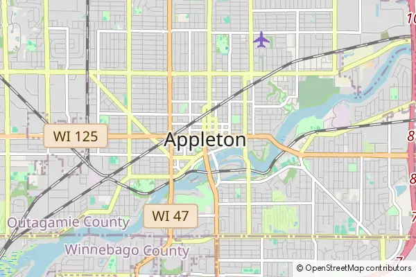 Mapa Appleton