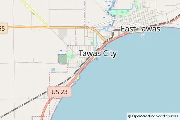 Mapa Tawas City