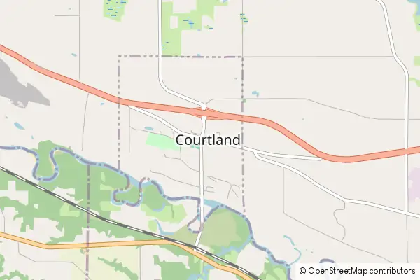 Mapa Courtland