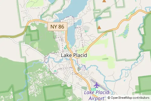 Mapa Lake Placid