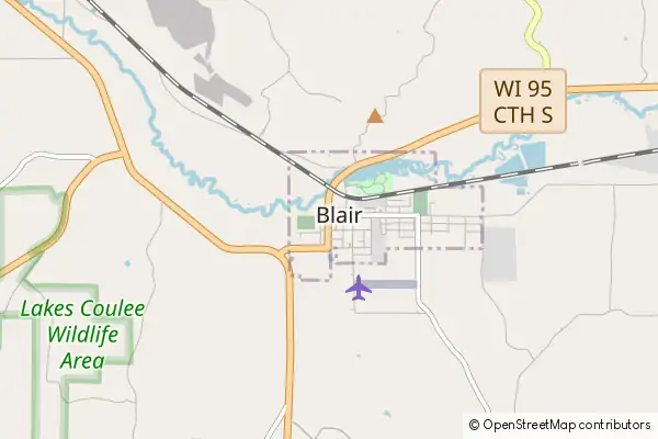 Mapa Blair