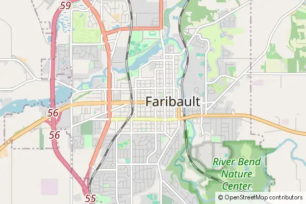 Mapa Faribault