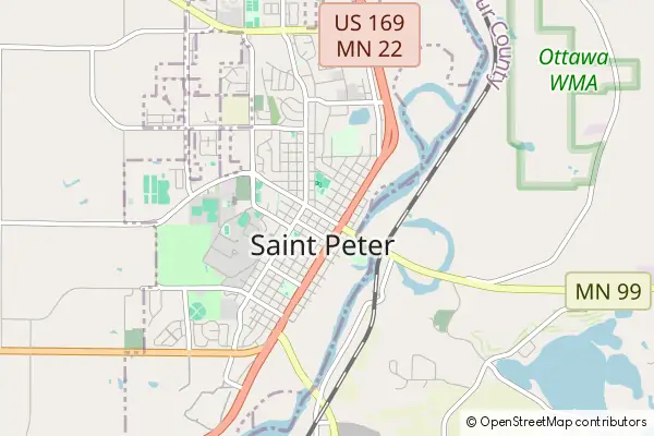 Mapa Saint Peter