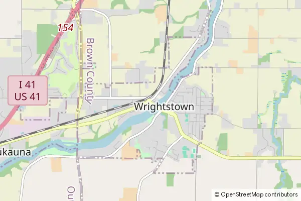 Mapa Wrightstown