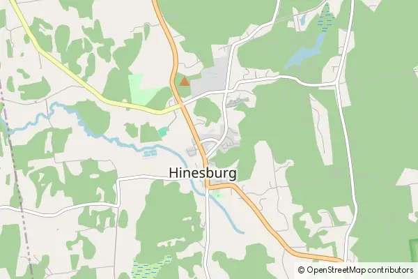 Mapa Hinesburg