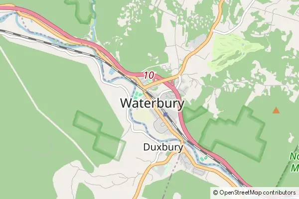 Mapa Waterbury