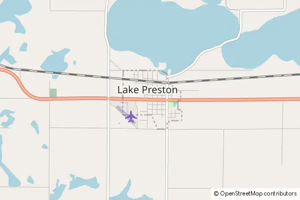 Mapa Lake Preston