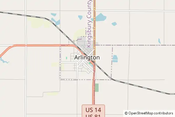 Mapa Arlington