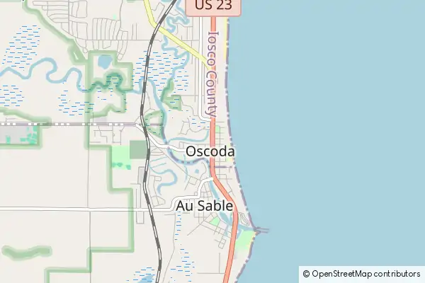 Mapa Oscoda