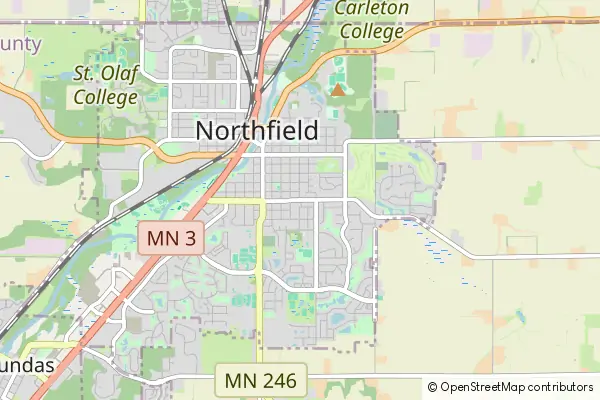 Mapa Northfield