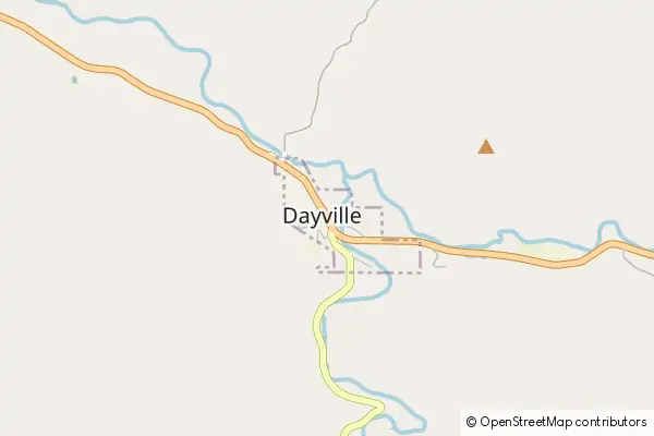 Mapa Dayville