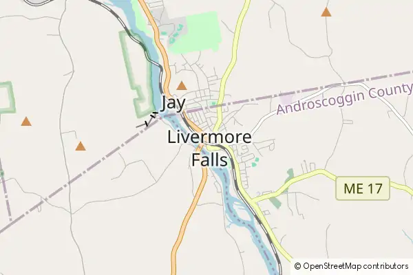 Mapa Livermore Falls