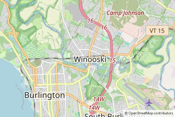 Mapa Winooski