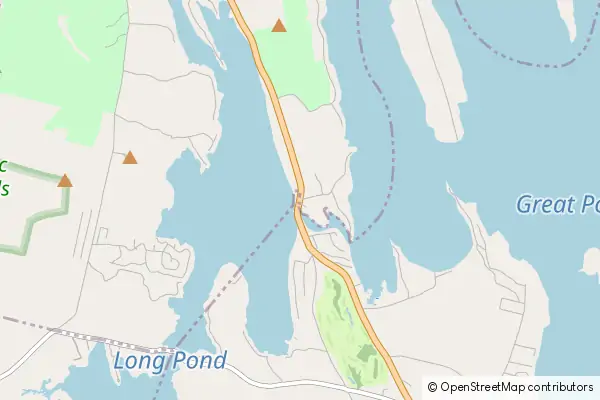 Mapa Belgrade Lakes