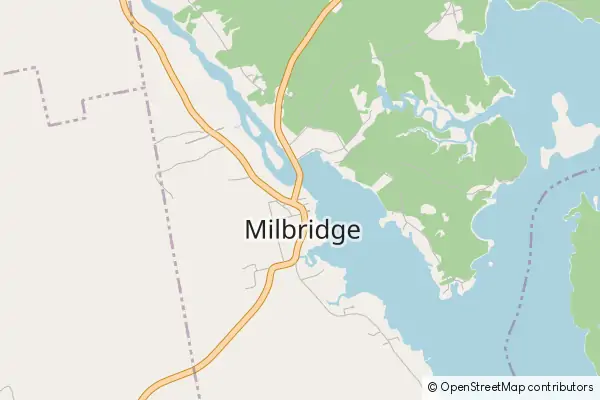 Mapa Milbridge