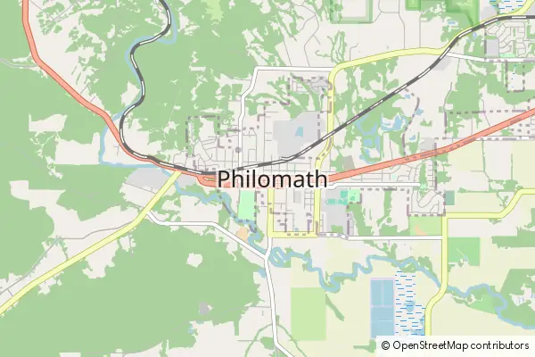 Mapa Philomath