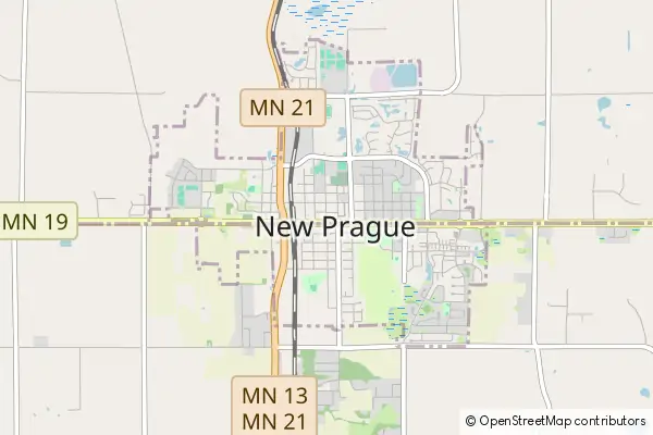 Mapa New Prague