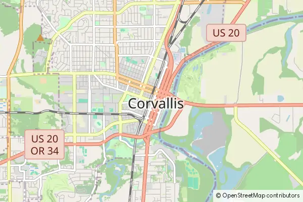 Mapa Corvallis