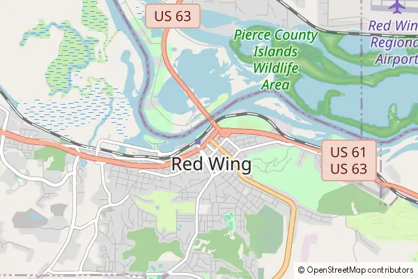 Mapa Red Wing