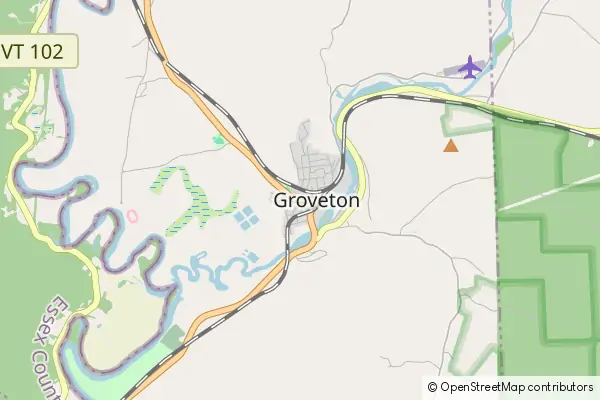 Mapa Groveton