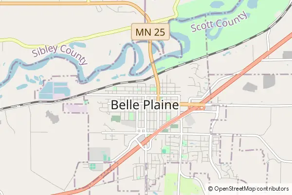 Mapa Belle Plaine