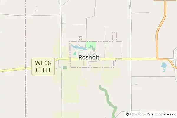 Mapa Rosholt