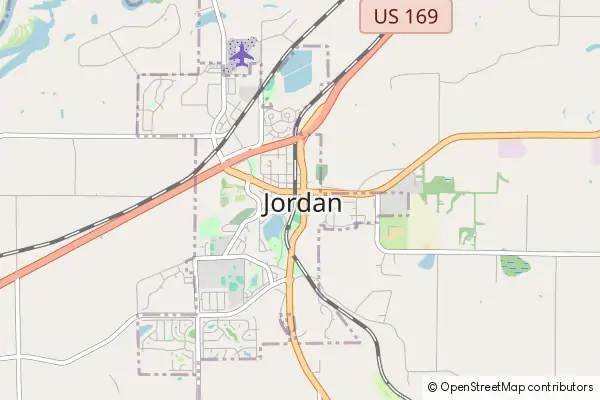 Mapa Jordan