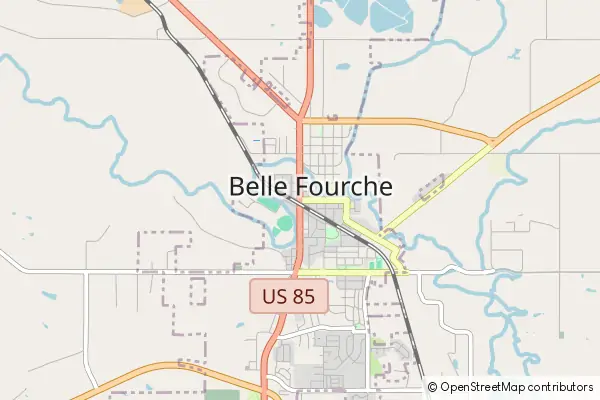 Mapa Belle Fourche