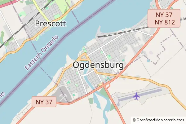 Mapa Ogdensburg