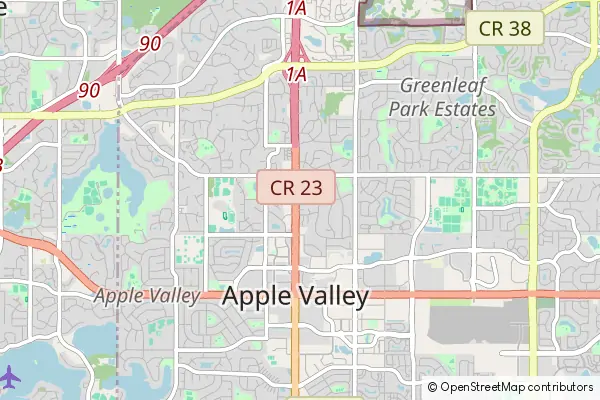 Mapa Apple Valley