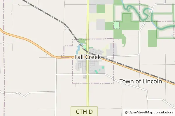 Mapa Fall Creek