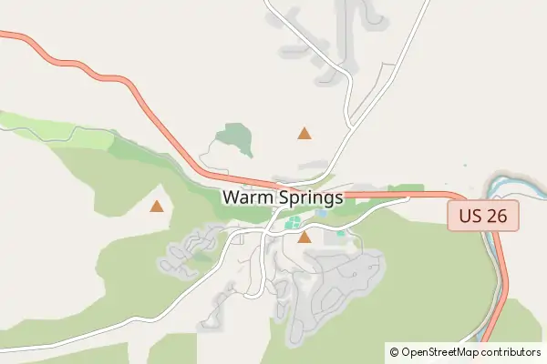 Mapa Warm Springs