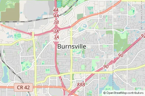 Mapa Burnsville