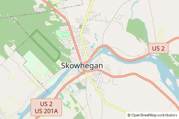 Mapa Skowhegan