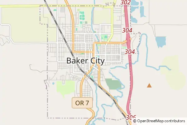 Mapa Baker City