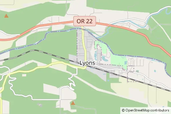 Mapa Lyons