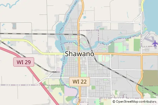 Mapa Shawano