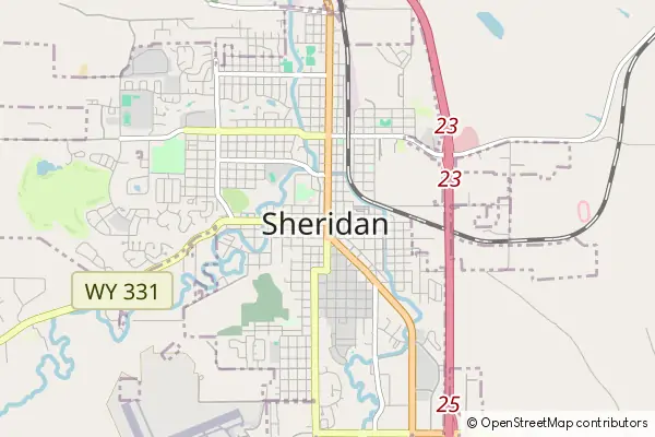 Mapa Sheridan