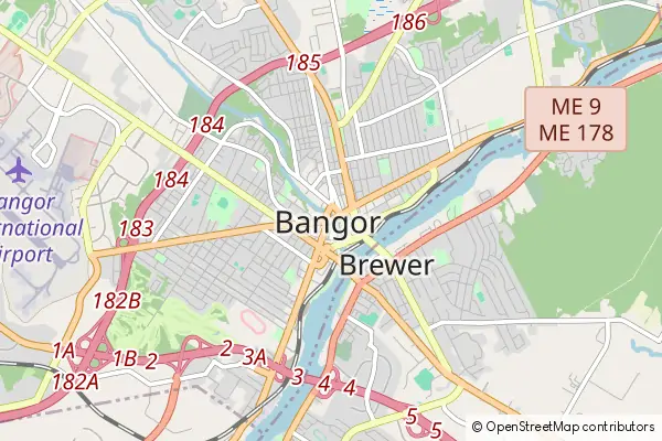 Mapa Bangor