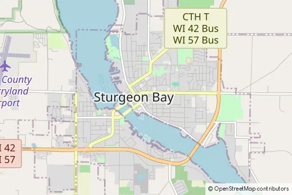 Mapa Sturgeon Bay