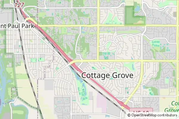 Mapa Cottage Grove