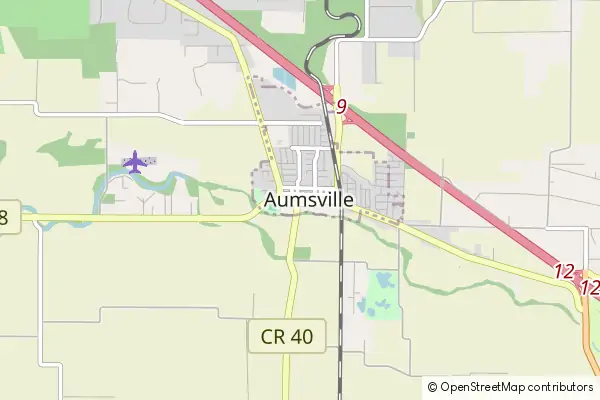 Mapa Aumsville