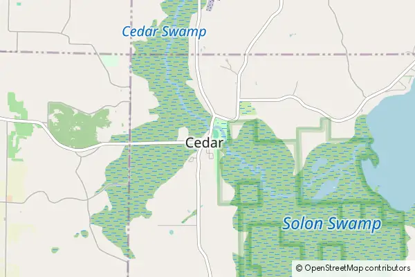 Mapa Cedar