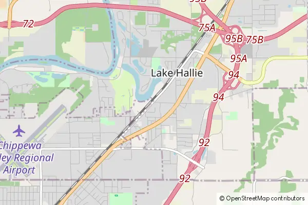 Mapa Lake Hallie