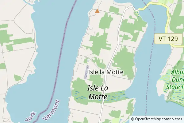 Mapa Isle La Motte